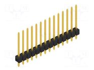 Connector: pin strips; pin header; male; PIN: 14; THT; 3A; 250V; 1x14 FISCHER ELEKTRONIK