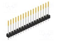 Connector: pin strips; pin header; male; PIN: 17; THT; 3A; 250V; 1x17 FISCHER ELEKTRONIK