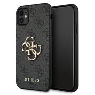 Guess case for iPhone 11 / XR 4G Big Metal Logo series - gray, Guess