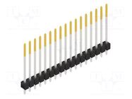 Connector: pin strips; pin header; male; PIN: 17; THT; 3A; 250V; 1x17 FISCHER ELEKTRONIK