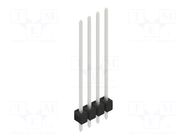 Connector: pin strips; pin header; male; PIN: 4; SL 11; 3A; 250V FISCHER ELEKTRONIK