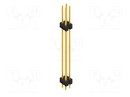 Connector: pin strips; pin header; male; PIN: 4; 3A; 250V; THT; 2x2 FISCHER ELEKTRONIK