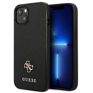 Guess GUHCP13SPS4MK iPhone 13 mini 5,4 &quot;black / black hardcase Saffiano 4G Small Metal Logo, Guess