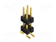 Connector: pin strips; pin header; male; PIN: 4; 3A; 250V; SMT; 2x2 FISCHER ELEKTRONIK