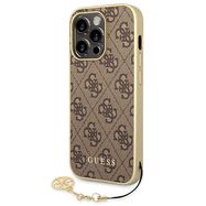 Guess GUHCP14LGF4GBR iPhone 14 Pro 6.1 &quot;brown / brown hardcase 4G Charms Collection, Guess