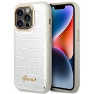 Guess Croco Collection case for iPhone 14 Pro 6.1&quot; - silver, Guess