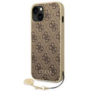 Guess GUHCP14MGF4GBR iPhone 14 Plus 6,7 &quot;brown / brown hardcase 4G Charms Collection, Guess