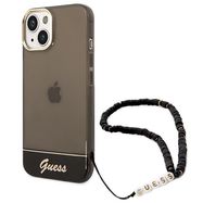 Guess GUHCP14MHGCOHK iPhone 14 Plus 6,7 &quot;black / black hardcase Translucent Pearl Strap, Guess