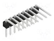 Connector: pin strips; pin header; male; PIN: 8; THT; 3A; 250V; SL 3 FISCHER ELEKTRONIK