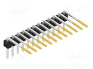 Connector: pin strips; pin header; male; PIN: 12; THT; 3A; 250V; SL 3 FISCHER ELEKTRONIK