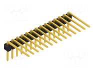Connector: pin strips; pin header; male; PIN: 14; THT; 3A; 250V; SL 3 FISCHER ELEKTRONIK