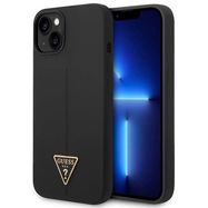 Guess GUHCP14SSLTGK iPhone 14 6.1&quot; black/black hardcase Silicone Triangle, Guess
