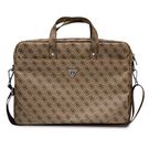 Guess Saffiano 4G Triangle Logo bag for a 16&#39;&#39; laptop - brown, Guess