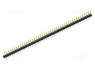 Connector: pin strips; pin header; male; PIN: 44; 3A; 100V; THT; 2mm FISCHER ELEKTRONIK