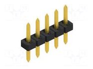 Connector: pin strips; pin header; male; PIN: 5; 3A; 100V; THT; 2mm FISCHER ELEKTRONIK