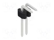 Connector: pin strips; pin header; male; PIN: 2; 1.5A; 125V; THT FISCHER ELEKTRONIK