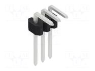 Connector: pin strips; pin header; male; PIN: 3; 1.5A; 125V; THT FISCHER ELEKTRONIK
