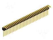 Connector: pin strips; pin header; male; PIN: 32; 1.5A; 125V; THT FISCHER ELEKTRONIK