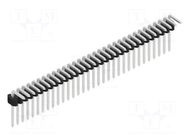 Connector: pin strips; pin header; male; PIN: 32; 1.5A; 125V; THT FISCHER ELEKTRONIK