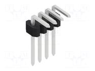 Connector: pin strips; pin header; male; PIN: 4; 1.5A; 125V; THT FISCHER ELEKTRONIK