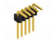 Connector: pin strips; pin header; male; PIN: 5; 1.5A; 125V; THT FISCHER ELEKTRONIK