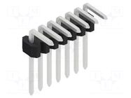 Connector: pin strips; pin header; male; PIN: 7; 1.5A; 125V; THT FISCHER ELEKTRONIK