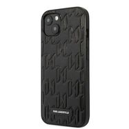 Karl Lagerfeld KLHCP13SMNMP1K iPhone 13 mini 5,4 &quot;hardcase black / black Monogram Plaque, Karl Lagerfeld