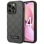 Karl Lagerfeld KLHCP14LSAKLHPG iPhone 14 Pro 6.1 &quot;hardcase gray / gray Saffiano Mono Metal Logo, Karl Lagerfeld