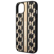 Karl Lagerfeld KLHCP14MPGKLSKW iPhone 14 Plus 6,7 &quot;hardcase brown / brown Monogram Stripe, Karl Lagerfeld