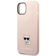 Karl Lagerfeld KLHCP14MSLCTPI iPhone 14 Plus 6.7 &quot;hardcase light pink / light pink Silicone Choupette Body, Karl Lagerfeld