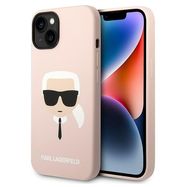 Karl Lagerfeld KLHCP14MSLKHLP iPhone 14 Plus 6.7 "hardcase pink / pink Silicone Karl's Head, Karl Lagerfeld