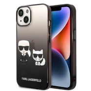 Karl Lagerfeld KLHCP14MTGKCK iPhone 14 Plus 6,7 &quot;hardcase black / black Gradient Ikonik Karl &amp; Choupette, Karl Lagerfeld