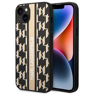 Karl Lagerfeld KLHCP14SPGKLSKW iPhone 14 6.1 &quot;hardcase brown / brown Monogram Stripe, Karl Lagerfeld