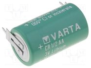 Battery: lithium; 1/2AA,1/2R6; 3V; 950mAh; non-rechargeable; 2pin 