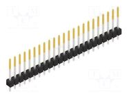 Connector: pin strips; pin header; male; PIN: 23; THT; 3A; 250V; 1x23 FISCHER ELEKTRONIK