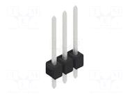 Connector: pin strips; pin header; male; PIN: 3; THT; 3A; 250V; SL 11 FISCHER ELEKTRONIK