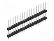 Connector: pin strips; pin header; male; PIN: 22; THT; 3A; 250V; 1x22 FISCHER ELEKTRONIK