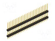 Connector: pin strips; pin header; male; PIN: 27; THT; 3A; 250V; 1x27 FISCHER ELEKTRONIK