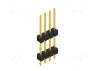 Connector: pin strips; pin header; male; PIN: 4; THT; 3A; 250V; SL 13 FISCHER ELEKTRONIK