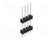 Connector: pin strips; pin header; male; PIN: 4; THT; 3A; 250V; SL 13 FISCHER ELEKTRONIK