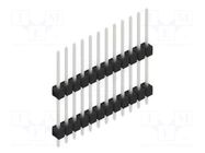 Connector: pin strips; pin header; male; PIN: 12; THT; 3A; 250V; 1x12 FISCHER ELEKTRONIK