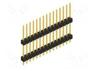 Connector: pin strips; pin header; male; PIN: 15; THT; 3A; 250V; 1x15 FISCHER ELEKTRONIK