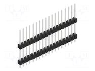 Connector: pin strips; pin header; male; PIN: 18; THT; 3A; 250V; 1x18 FISCHER ELEKTRONIK