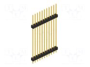 Connector: pin strips; pin header; male; PIN: 11; THT; 3A; 250V; 1x11 FISCHER ELEKTRONIK