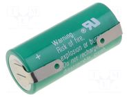 Battery: lithium; 2/3AA,2/3R6; 3V; 1350mAh; non-rechargeable VARTA MICROBATTERY
