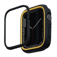 Uniq Moduo case for Apple Watch 4/5/6/7/8/SE/SE2 40/41mm - black and mustard, UNIQ