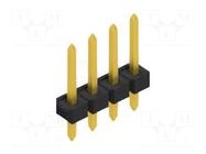 Connector: pin strips; pin header; male; PIN: 4; 3A; 250V; THT; 1x4 FISCHER ELEKTRONIK