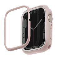 Uniq Moduo case for Apple Watch 4/5/6/7/8/SE/SE2 44/45mm - pink and white, UNIQ