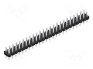 Connector: pin strips; pin header; male; PIN: 48; 3A; 250V; THT; 2x24 FISCHER ELEKTRONIK