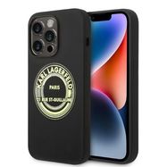 Karl Lagerfeld Silicone RSG case for iPhone 14 Pro - black, Karl Lagerfeld